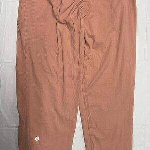 Orange/Peach studio pants from lululemon - Size 8